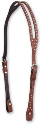 Martin Saddlery Chestnut Headstall with Dots