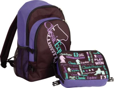 Classic Equine Kids Backpack with Lunch Pack