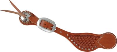 Martin Saddlery Pecos Basket Stamp Spur Strap with Dots