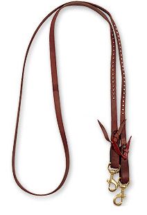 Martin Saddlery Harness Leather Roping Reins with Dots Best Price