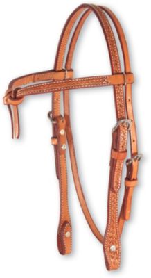 Martin Saddler Tooled Basket Tie Front Headstall Best Price