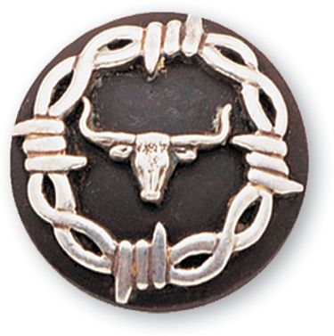 Martin Saddlery Barbwire Steer Concho
