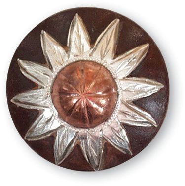 Martin Sadderly Copper Flower Concho