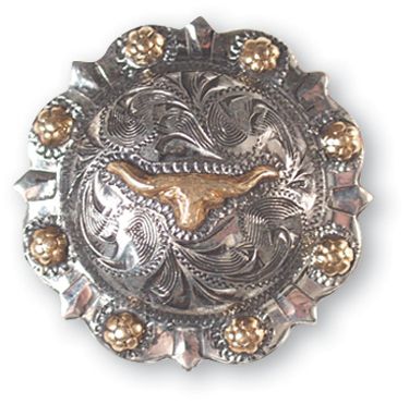 Martin Saddlery Horned Steer Concho