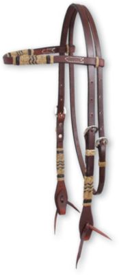 Martin Saddlery Chocolate Rawhide Braid Browband Headstall Best Price