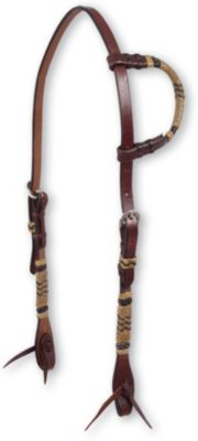 Martin Saddlery Chocolate Slip Ear Headstall with Rawhide Best Price