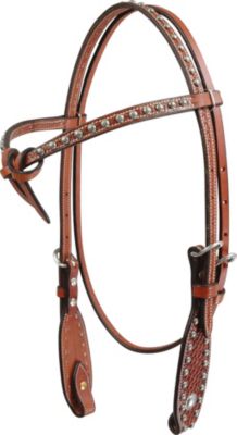 Martin Saddlery BasketWeave Tie Front Headstall Best Price