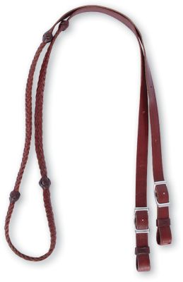 Martin Saddlery Barrel Reins with Braided Knots