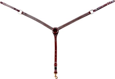 Martin Saddlery Harness Leather Western Breastcollar with Dots Best Price
