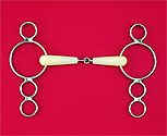 Happy Mouth Pessoa 3 Ring Jointed Mouth Gag Bit