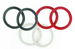 Rubber Peacock Bands::