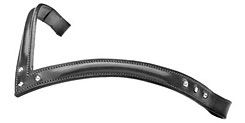 Northampton V-Style Round Raised Bling Browband