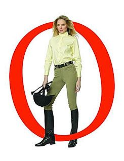 Ovation Girls EuroWeave Side Zip Riding Breeches