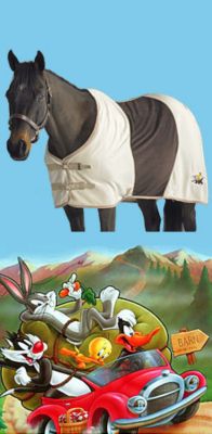 Looney Tunes Tweety Rides Fleece Horse Cooler