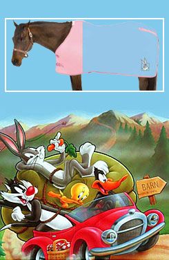 Looney Tunes Bugs Bunny Fleece Horse Cooler by Looney Tunes