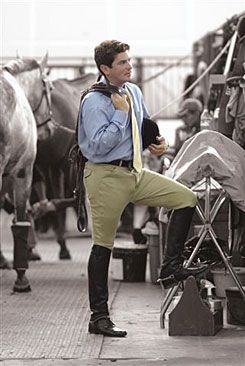 Ovation Men's MicroWeave Knee Patch Riding Breeches