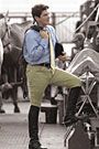 Ovation Men's MicroWeave Knee Patch Riding Breeches