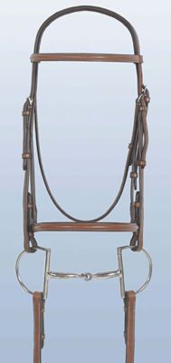 Rodrigo Plain Raised Bridle with Laced Reins