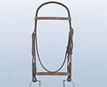 Rodrigo Plain Raised Bridle with Laced Reins