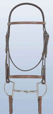 Rodrigo Fancy Stitched Bridle with Raised Fancy Stitched Laced Reins