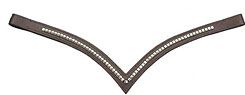 Northhampton Leather Strapgoods Half-Moon Nickle Clincher Browband