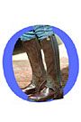 Ovation Ladies Suede Stretch Ribb Half Chaps with Zipper