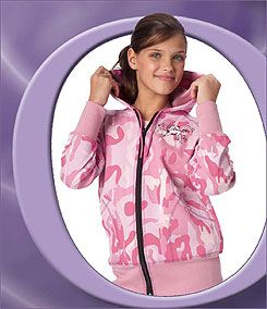 OV Child Pink Camo Zip Hoodie