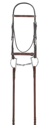 Camelot Select Plain Raised Bridle with  Laced Reins Best Price