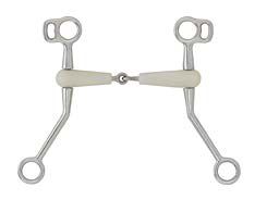 Happy Mouth Western Jointed Mouth Bit with Shank
