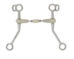 Happy Mouth Western Double Jointed Mouth Bit with Shank