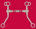 Happy Mouth Western Center Revolver Bit with Shank