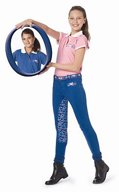 Ovation Girls Graffiti Hearts Riding Breeches