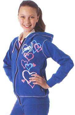 Ovation Graffiti Hearts Zip Hoodie