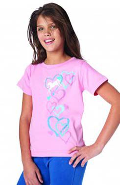 Ovation Girls Graffiti Hearts Tee Shirt
