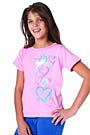 Ovation Girls Graffiti Hearts Tee Shirt