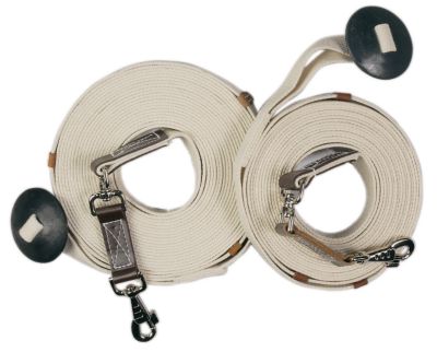 Camelot Leather Strapgoods Cotton Web Lunge Line With Donut 25'