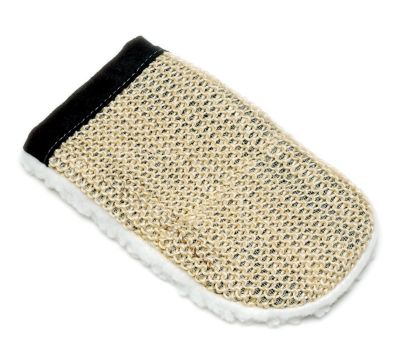 Sisal and Fleece Grooming Mitt