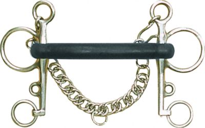 Metalab Rubber Mullen Mouth Pelham Bit