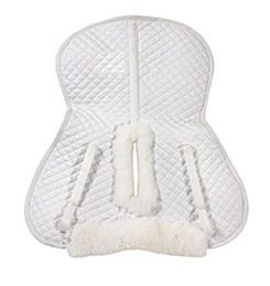 Centaur Pure Natural Sheepskin Classic Style Half Pad with Plain Edge