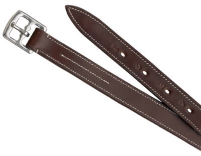 Camelot Childs Nylon Lined Stirrup Leathers-Brown