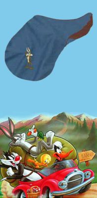 Looney Tunes Wile E Saddle Cover