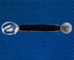 Pessoa Bits SS Spur with Classic Head Disc Rowel with Rubber S Eyelet