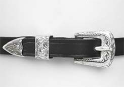 Ovation Silver Buckle Spur Strap