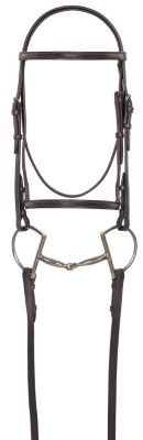 Camelot Plain Raised Quarter Horse  Bridle with Lace Reins Best Price