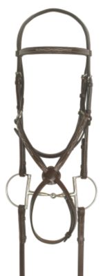 Ovation Jumper Bridle with Rubber Covered Reins