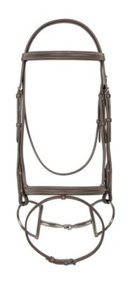 Ovation Padded Bridle with Flash and Anti-Slip Reins