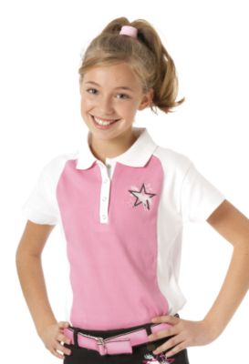 Ovation Girs' Super Star Two-Tone Polo Shirt