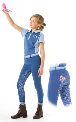 Ovation Girls Butterfly Euro Seat  Riding Breeches
