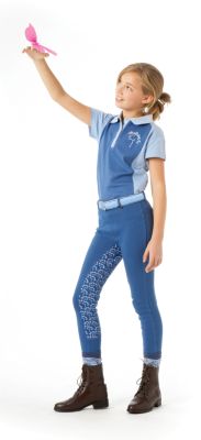 Ovation Girl's Butterfly Two-Tone Polo Shirt
