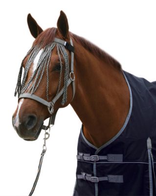 Centaur Ultra Nylon Halter and Lead Set with Removable Fly Veil